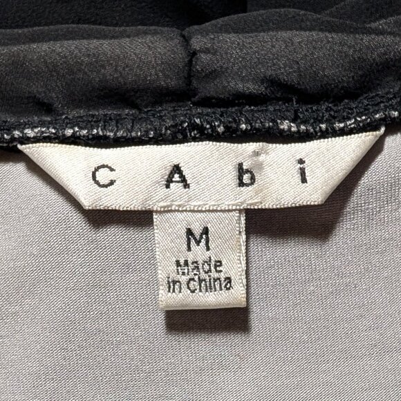 CAbi #155 Jeweled Illusion Tank Top in Black - Picture 2 of 12